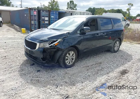2015 Kia Sedona Lx из США, поврежденный, VIN KNDMB5C10F6039688